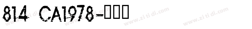 814 CA1978字体转换